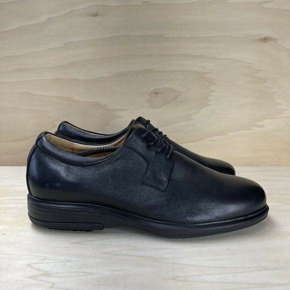 Gravity Defyer Mens Hans Leather Oxford Dress Shoes Black TB8146L Sz 13M NEW main image 8